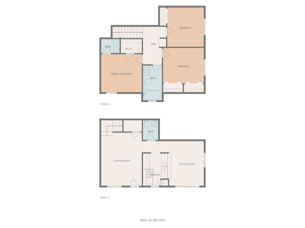 Valley Terrace 3BR 2BA floorplan